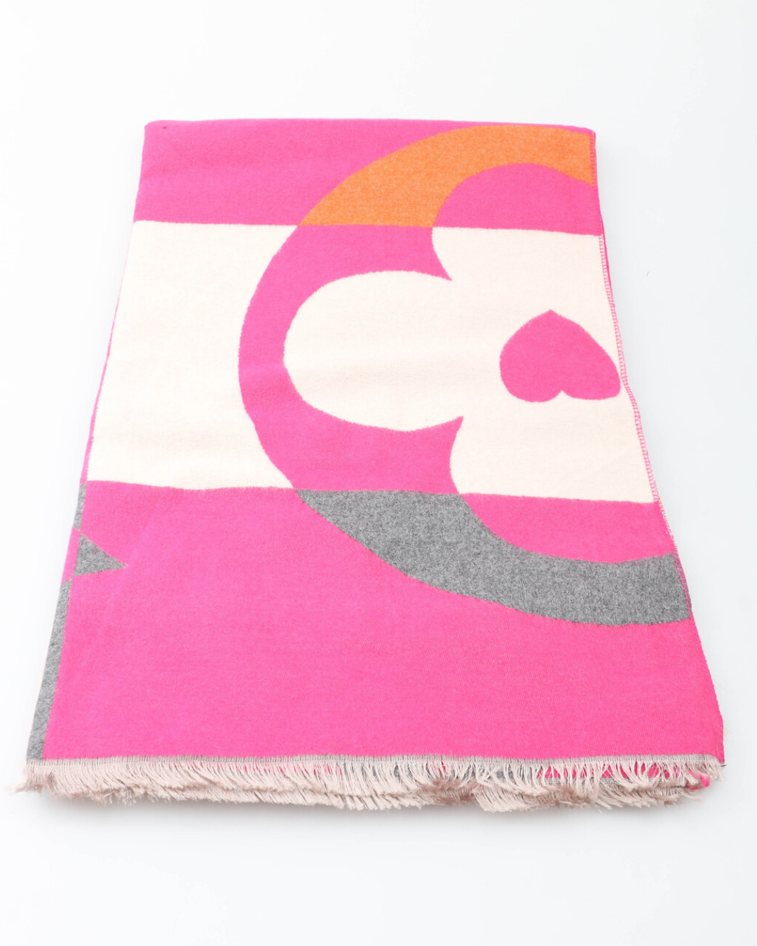 Foulard imprimé fleu Lian fushia